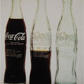 Clido Meilreles. Insercoes em Circuitos Ideologicos: Projecto Coca-Cola, 1970. Coca-Cola bottles, transferred text.