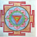 Mandala colorato a mano