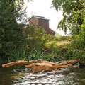 "Liquid Raft", oak, 2,2 x 2,2 m, Red House Moritzburg, 2015