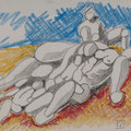 pastelli su carta - cm. 24x32