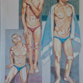 "Le pose" - pastelli su carta - cm. 70x50