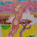 29 aprile 1987 - cera su carta - cm. 50x33