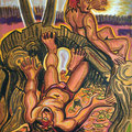 "Caino e Abele" - 20 gennaio 1986 - tecnica mista su carta - cm. 60x50