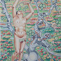 "Il nido" - anno 1987 - pastelli su carta - cm. 70x50