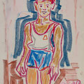 cera su carta - anno 1986 - cm. 40x30