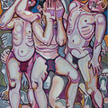 "Ultimo istante di vita" - anno 1994 - pastelli su carta - cm. 70x50