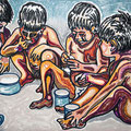 "Fame" - anno 1992 - pastelli a cera su carta - cm. 50x70