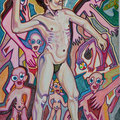 "Allegoria estiva" - pastelli su carta - cm. 80x50