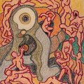 "Sarabanda" 2 - anno 1991 - pastelli a cera su carta - cm. 40x30