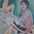 "Strona" - anno 1993 - pastelli a cera su carta - cm. 70x50