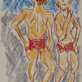 cera su carta - anno 1986 - cm. 34x24