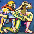 Senza titolo - cera su carta - 1991 - cm 50x60