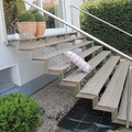 Treppe aus Edelstahl