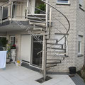 Wendeltreppe aus Edelstahl