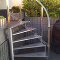 Wendeltreppe aus Edelstahl