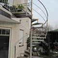 Wendeltreppe aus Edelstahl