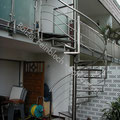 Wendeltreppe aus Edelstahl