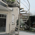 Wendeltreppe aus Edelstahl
