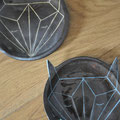 Assiettes / Collection Géométrie / Céramiques ©LIT Au Grès d'Émaux