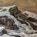 047 Gebirge im Schnee 102x74