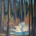 205 Waldweg im Winter 45x61