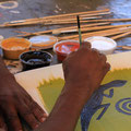 painting workshop with Anangu artists