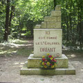 Gedenkstein an der Stelle, an der Col. Driant seinen Tod fand