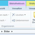 Die Ribbon-Oberfläche wurd ebenfalls an Metro angepasst. Insbesondere die "Zurück"-Button.