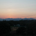 coucher de soleil sur Moo Baan Mae Jo, le village où se trouve Panya
