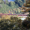 ダムの川の真ん中駅　湖上駅