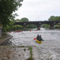 Der Auslauf der Bootsgasse im Unterwasser