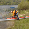 Bernhard mit neuem Boot