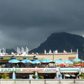 Blick auf die Promenade von Playa de las Americas auf Teneriffa  „Ich stapfte durch den Sand zurück zur Promenade. Am Brunnen, wo vorhin die Afrikanerinnen gesessen und mir Zöpfchenflechten angeboten hatten, zog ich meine Schuhe an ..."