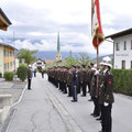 Abmarsch zum Gemeindesaal