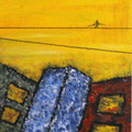 il funambolo - 2005 - olio su tavola - 48x120