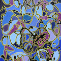 effetto farfalla - 2008 - smalto e olio su tavola - 40x55 