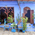 Blaue Stunde - in der Medina von Chefchaouen.