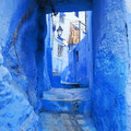 Blaue Stunde - in der Medina von Chefchaouen.