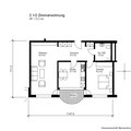 Grundriss 2.5 Zimmerwohnung, Typ 2