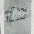 Smajic, Susanne. Konstanz.Radierung. 2012. Platte 155 x 245 mm. Probedruck I. Kritische Selbstbetrachtung. 001