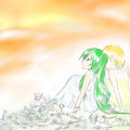 【初音ミク】　『ねぇ神様、教えてください』　【七色空模様】　動画イラスト