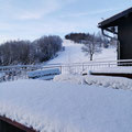 eine menge Neuschnee auf der Sonnenterasse