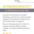 Flyer. Stadtbücherei Burghausen, Juni 2021
