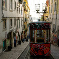 mit der Standseilbahn geht es hoch in den Stadtteil Bairo Alto/ Lissabon
