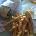 1/2 falafel, french fries with ketsup & ice tea