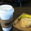 Scone, Banana, coffee @ Peets