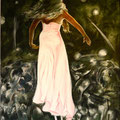 ARTISTRADA STILT DANCER 1, acrylic on canvas, 76cms x 61cms