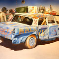 JALOPY RACING, acrylic on canvas,122cms x 91cms