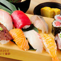 2022年6月20日 大阪市梅田にて撮影した握り寿司の定食