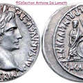 Denier d’AUGUSTE, CAIUS et LUCIUS frappé à Lyon